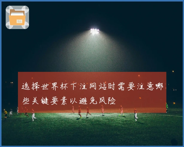 选择世界杯下注网站时需要注意哪些关键要素以避免风险