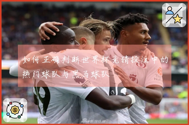 如何正确判断世界杯竞猜投注中的热门球队与黑马球队